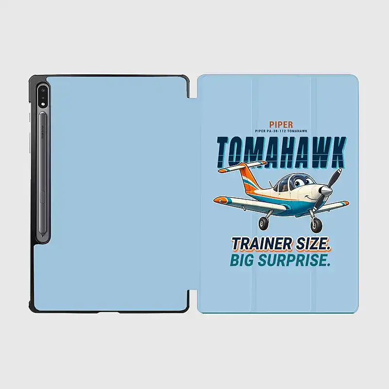 Piper PA-38-112 Tomahawk - Cartoon - Samsung Tablet - Light Blue