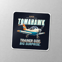 Thumbnail for Piper PA-38-112 Tomahawk - Cartoon - Square Sticker - Close-up