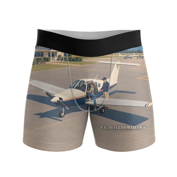 Piper PA-38-112 Tomahawk - Men Boxers - 3D - Full Print