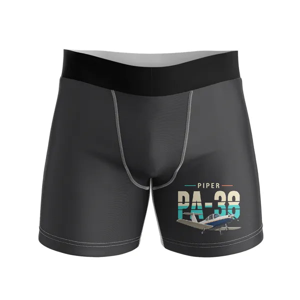 Piper PA-38-112 Tomahawk - Men Boxers - Original - Black