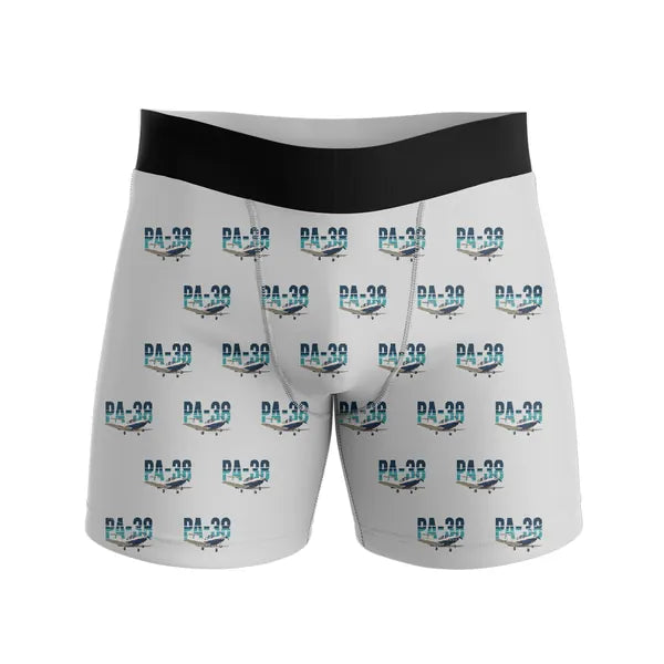 Piper PA-38-112 Tomahawk - Men Boxers - Original Pattern - Light Gray