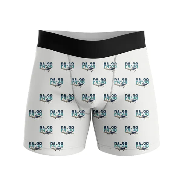 Piper PA-38-112 Tomahawk - Men Boxers - Original Pattern - White