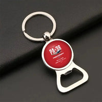 Thumbnail for Piper PA-38-112 Tomahawk - Original - Bottle Opener Key Chain - Red