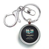 Thumbnail for Piper PA-38-112 Tomahawk - Original - Circle Key Chain - Black