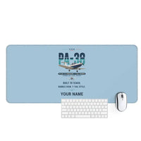 Thumbnail for Piper PA-38-112 Tomahawk - Original + Name - Desk Mat - Light Blue