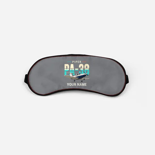 Piper PA-38-112 Tomahawk - Original + Name - Sleep Mask - Gray