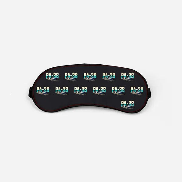 Piper PA-38-112 Tomahawk - Original Pattern - Sleep Mask - Black