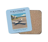 Thumbnail for Piper PA-38-112 Tomahawk - Poster - Coaster - Light Blue