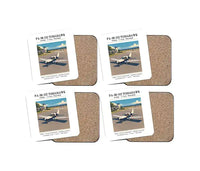 Thumbnail for Piper PA-38-112 Tomahawk - Poster - Coaster Set - White