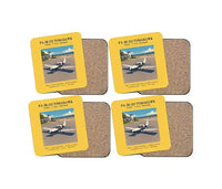 Thumbnail for Piper PA-38-112 Tomahawk - Poster - Coaster Set - Yellow