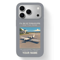 Thumbnail for Piper PA-38-112 Tomahawk - Poster + Name - MagSafe iPhone 17 Pro - Gray