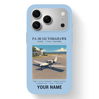 Thumbnail for Piper PA-38-112 Tomahawk - Poster + Name - MagSafe iPhone 17 Pro - Light Blue