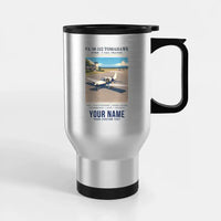Thumbnail for Piper PA-38-112 Tomahawk - Poster + Name - Stainless Steel with Holder - Silver