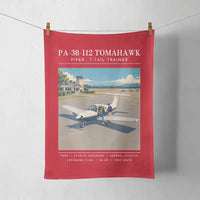 Thumbnail for Piper PA-38-112 Tomahawk - Poster - Towel - Red