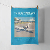 Thumbnail for Piper PA-38-112 Tomahawk - Poster - Towel - Turquoise