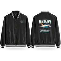 Thumbnail for Piper PA-38-112 Tomahawk Stylish Jackets - Baseball Collar - Cartoon - Black