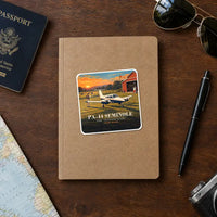 Thumbnail for Piper PA-44-180 Seminole - 3D + Name - Square Sticker - Notebook