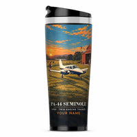 Thumbnail for Piper PA-44-180 Seminole - 3D + Name - Stainless Steel (No Holder) - Full Print