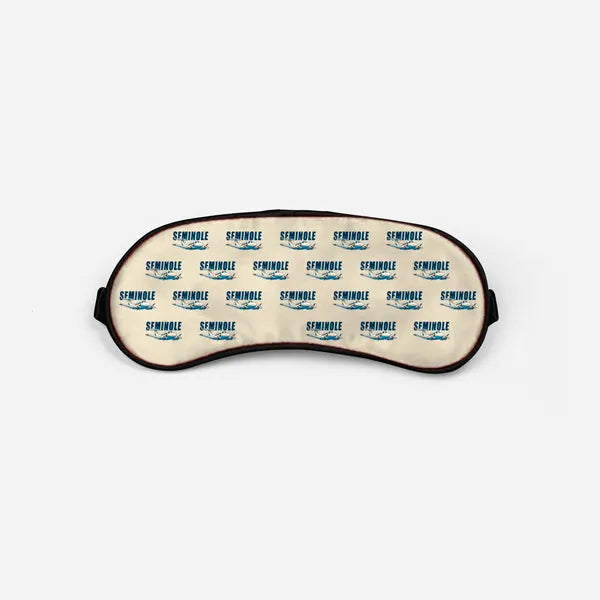 Piper PA-44-180 Seminole - Cartoon Pattern - Sleep Mask - Beige