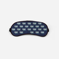 Thumbnail for Piper PA-44-180 Seminole - Cartoon Pattern - Sleep Mask - Navy Blue