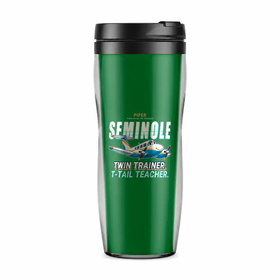 Piper PA-44-180 Seminole - Cartoon - Plastic (No Holder) - Green