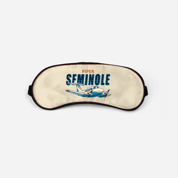 Piper PA-44-180 Seminole - Cartoon - Sleep Mask - Beige