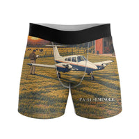 Thumbnail for Piper PA-44-180 Seminole - Men Boxers - 3D + Name - Full Print