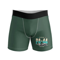 Thumbnail for Piper PA-44-180 Seminole - Men Boxers - Original + Name - Dark Green