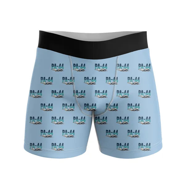 Piper PA-44-180 Seminole - Men Boxers - Original Pattern - Light Blue