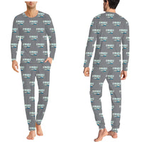 Thumbnail for Piper PA-44-180 Seminole - Men Pajamas - Cartoon Pattern - Gray