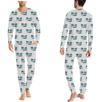 Thumbnail for Piper PA-44-180 Seminole - Men Pajamas - Original Pattern - Light Gray