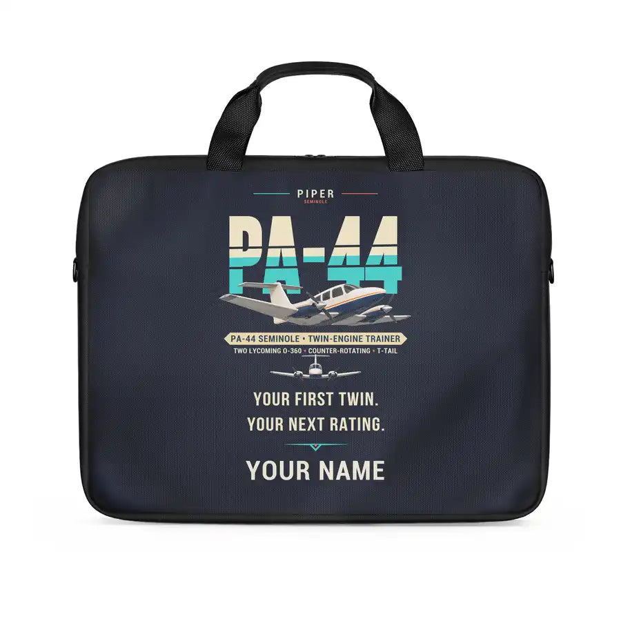 Piper PA-44-180 Seminole - Original + Name - Laptop Bag