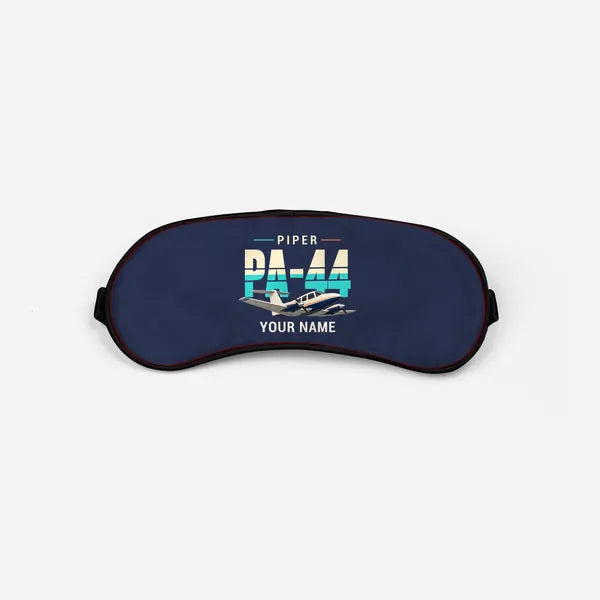 Piper PA-44-180 Seminole - Original + Name - Sleep Mask - Navy Blue