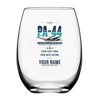Thumbnail for Piper PA-44-180 Seminole - Original + Name - Water & Drink Glass