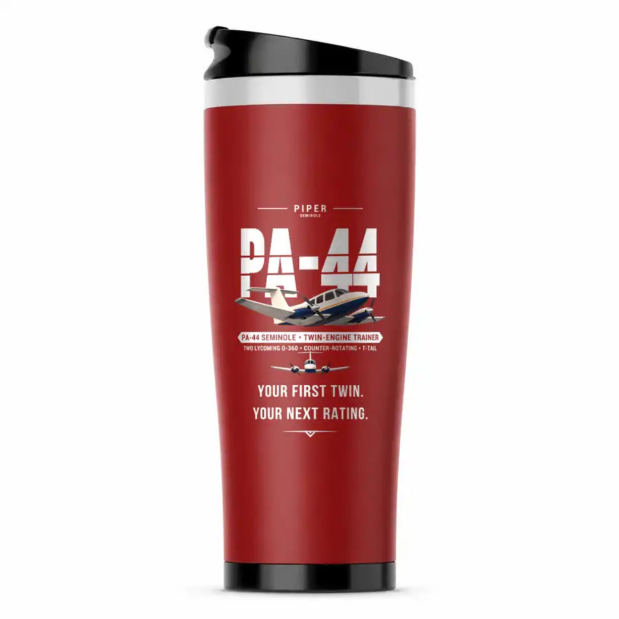 Piper PA-44-180 Seminole - Original - Stainless Steel (No Holder) - Red