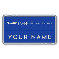 Thumbnail for Piper PA-44-180 Seminole Patches - Rectangle + Name - Royal White