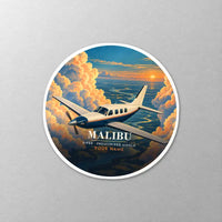 Thumbnail for Piper PA-46 Malibu - 3D + Name - Circle Sticker - Close-up