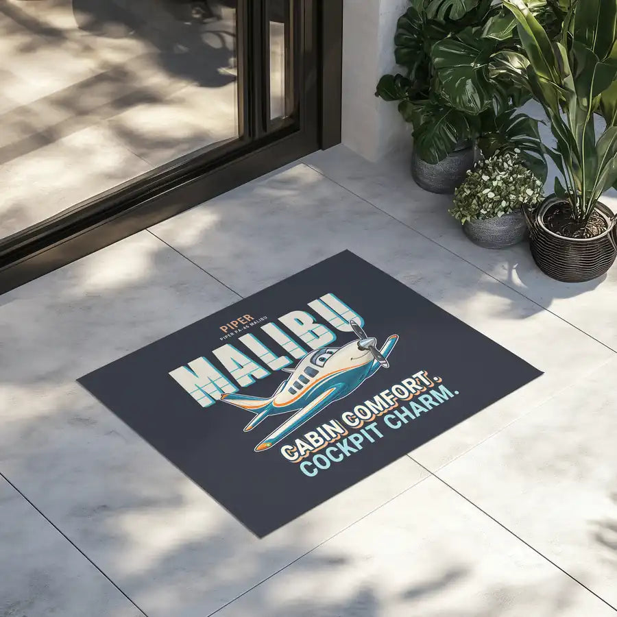 Piper PA-46 Malibu - Cartoon - Door Mat