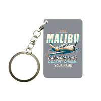 Thumbnail for Piper PA-46 Malibu - Cartoon + Name - Key Chain - Gray