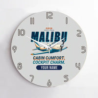 Thumbnail for Piper PA-46 Malibu - Cartoon + Name - No Frame - Light Gray