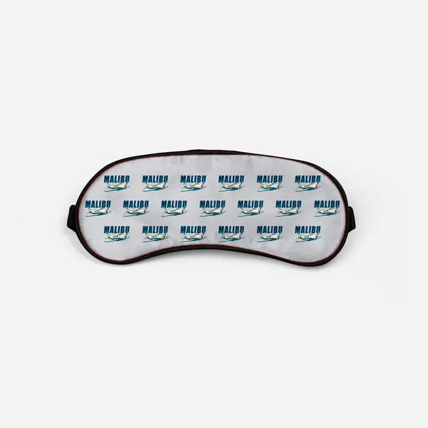 Piper PA-46 Malibu - Cartoon Pattern - Sleep Mask - Light Gray