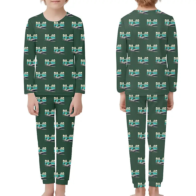 Piper PA-46 Malibu - Children Pajamas - Original Pattern - Dark Green