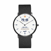 Thumbnail for Piper PA-46 Malibu - Classic - White - Slim Mesh - Black and Stainless Steel Strap