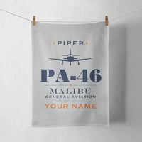 Thumbnail for Piper PA-46 Malibu - Heritage + Name - Towel - Light Gray