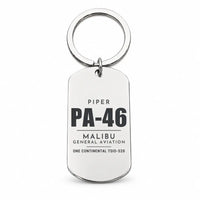 Thumbnail for Piper PA-46 Malibu - Key Chain - Tag - Silver