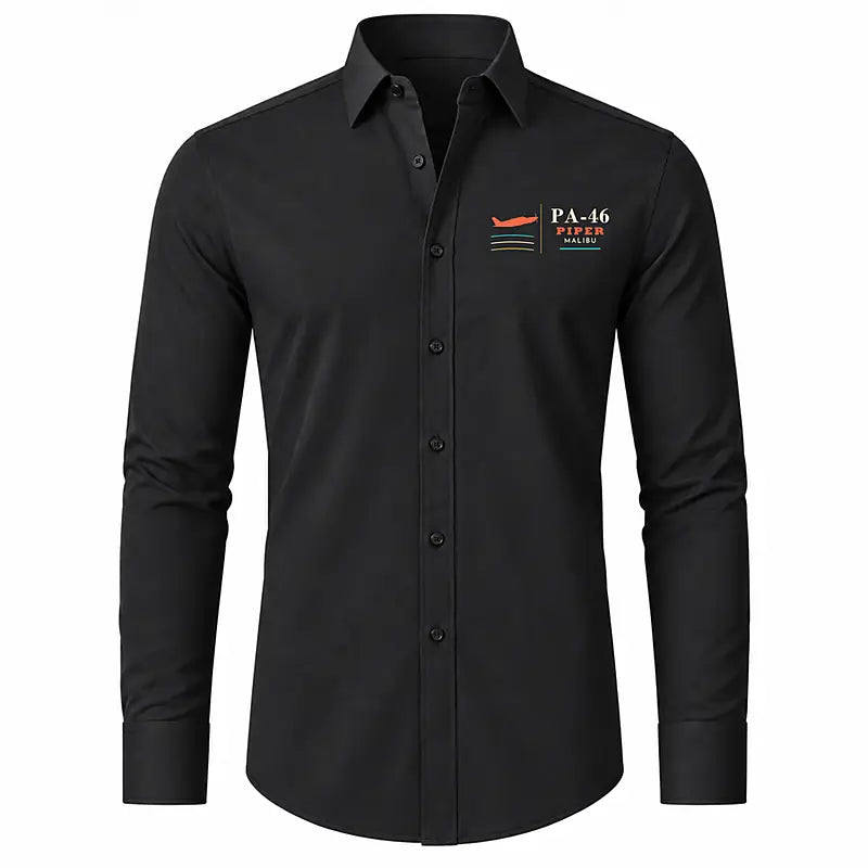 Piper PA-46 Malibu - Long Sleeve Shirt - Poster - Black