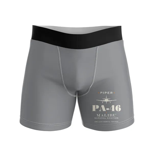 Piper PA-46 Malibu - Men Boxers - Heritage - Gray