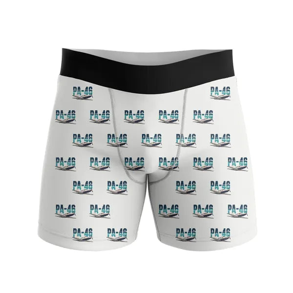 Piper PA-46 Malibu - Men Boxers - Original Pattern - White