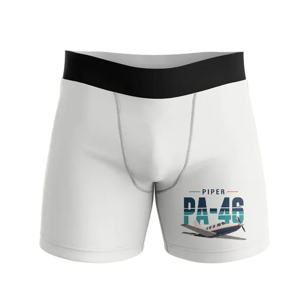 Piper PA-46 Malibu - Men Boxers - Original - White