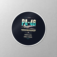 Thumbnail for Piper PA-46 Malibu - Original - Circle Sticker - Close-up